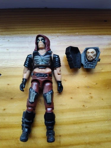 Vintage GI Joe 1984 ZARTAN Dreadnoks Leader + Chest Shield & Knee Pads mask case