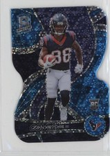 2022 Panini Spectra Rookies Neon Blue Prizm Die-Cut /50 John Metchie III 2h5