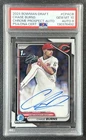 CHASE BURNS PSA 10 2024 BOWMAN CHROME DRAFT #CPA-CB 1ST PROSPECT AUTO 492