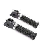 RRING Silver Grip Front Foot Pegs For Kawasaki Vulcan 1500 87-94 95 96 97 98 99