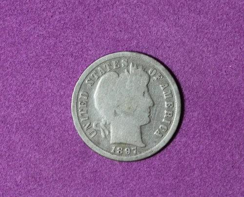 1897- Barber Silver One Dime #P34066