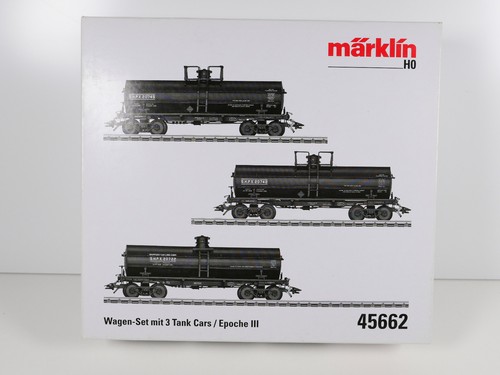 MÄRKLIN 45662 H0 Wagen-Set mit 3 Tank Cars OVP - NEU | Condition: Neu