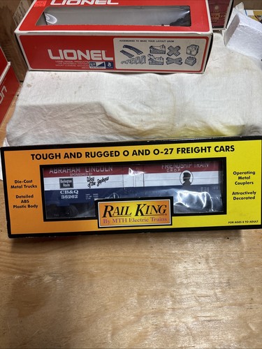MTH RAIL KING BURLINGTON MODERNO VAGÓN FRIGORÍFICO 30-7834 ABRAHAM LINCOLN CB&Q 36262 | Zustand: New