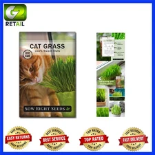 Healthy Cat Grass Seeds - Easy to Grow Non-GMO Sweet Oats for Cats & Dogs
