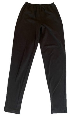 Vintage Simply Basic Made In USA Womens Black Leggings Single Stitch Size Small
