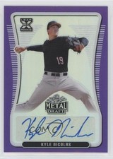 2020 Leaf Metal Draft Purple Rainbow 12/25 Kyle Nicolas #BA-KN1 Auto 7m3
