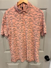 ADIDAS Go-To Print Polo Golf Shirt Men's Large