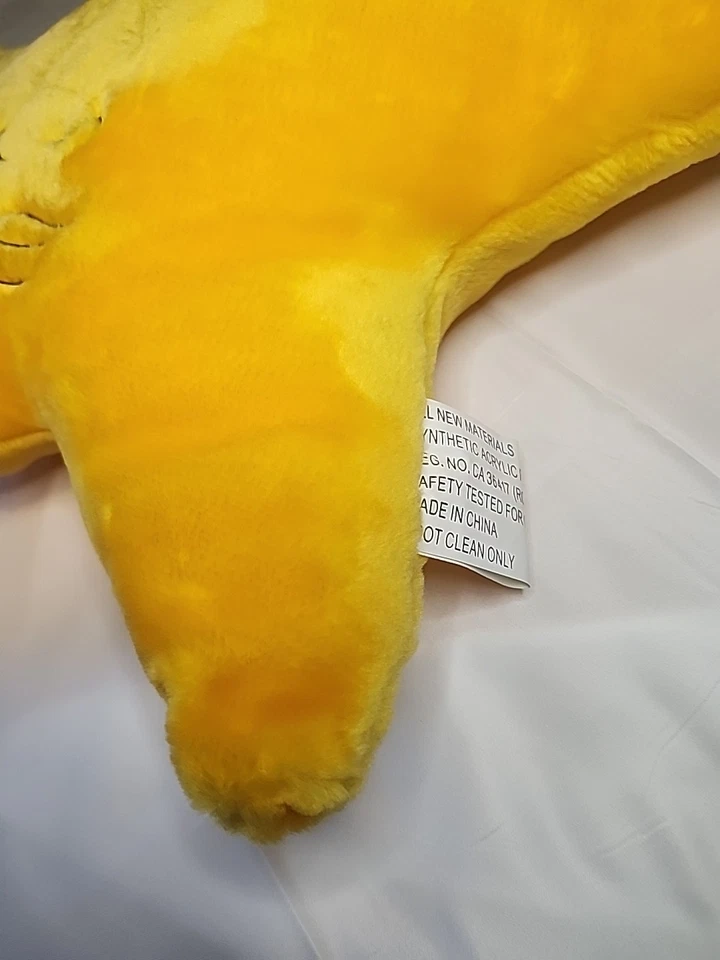 Almohada facial Salamander Graphix vintage estrella amarilla celeste con etiqueta años 90 rara 19" Foto 2 de 4