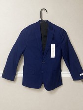Calvin Klein Boys Blue Slim Fit Jacker Blazer Size 10