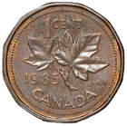 1985 Pointed 5 Canada 1 Cent #25479