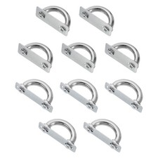 10 Pcs Arch Bridge Buckle, Metal D-Ring Connector, 16mm, 13mm, Silver