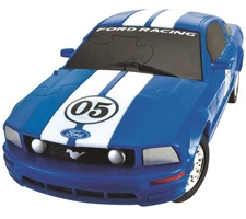 Ford Mustang FR500C- Blue 3D Jigsaw Puzzle Car Kit