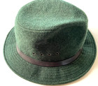 Vintage CC Filson Seattle Wool Fedora /  Packer Hat Green,  Medium — photo 1