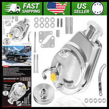 Saginaw Chrome Power Steering Pump With Pulley Bracket Kit Chevy Gm Sbc Saginaw Chrome Power Steering Pump With Pulley Bracket Kit Chevy Gm Sbc