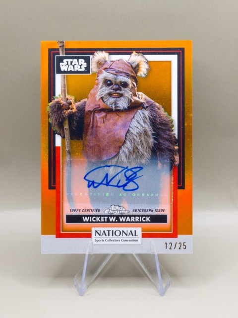 2026 Topps Chrome National NSCC Wicket W. Warrick Star Wars AUTO Orange /25