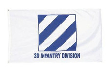 ARMY 3D INFANTRY DIVISION 3X5 FLAG