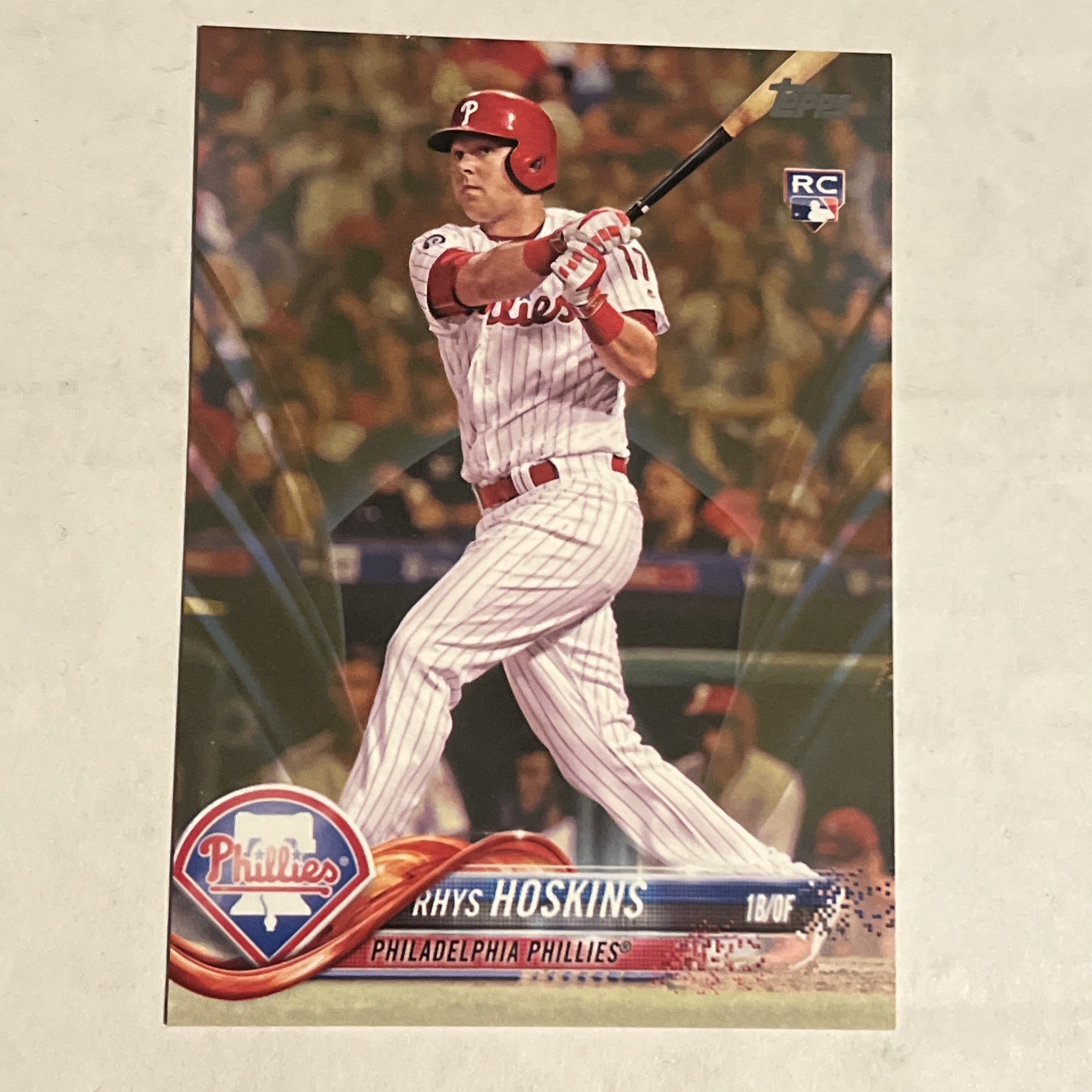 2018 Topps #259 RHYS HOSKINS Gold Parallel 1569/2018 Rookie RC Phillies SP