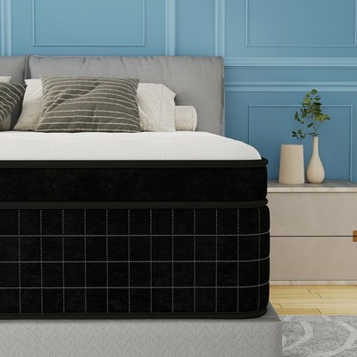 12''14'' Gel Memory Foam Hybrid Spring Mattress Twin Full Queen King Size In a Box