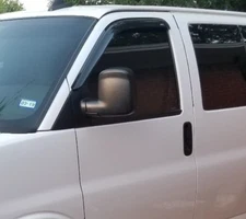 AVS 3M Tape-On Outside Door Guards Vent Visors for 1996-2025 Express Savana Van