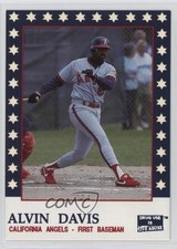 1992 Carl's Jr California Angels Police Alvin Davis #21 0q3