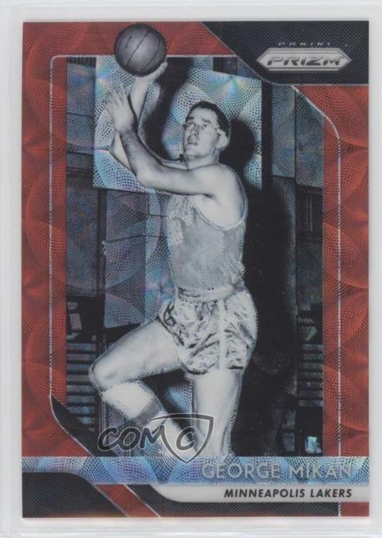 2018-19 Panini Prizm Choice Red Prizm 37/88 George Mikan #285 HOF 06ny