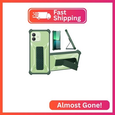 Aroepurt Case for CUBOT Note 40 Phone Case Stand Cover [with Tempered Glass Scre