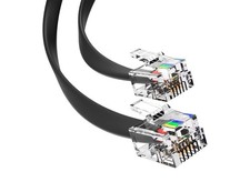 50ft RJ11 cable landline/telephone RJ11 RJ11 device Durable w/4 gold-plated pins