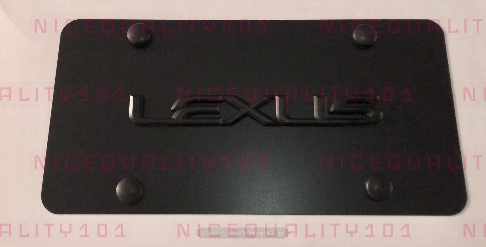 3D Lexus Stainless Steel License Plate Frame with Chrome Finish  