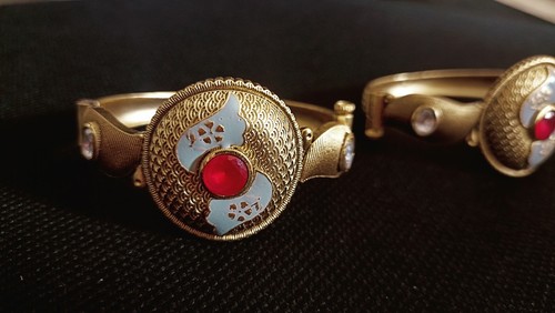 Juego de brazalete ajustable Churi Kada de Bollywood de alta calidad para boda novia india - Imagen 2 de 5