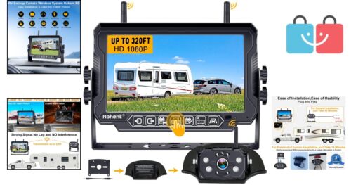 7'' Touch Key Monitoring System for RVs - 4 Cameras with Easy Installation - Picture 2 of 11