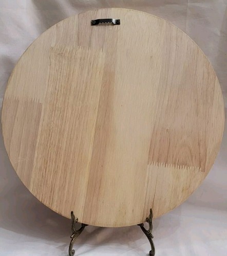 12" *Don't Tread On Me* Round Handmade Wall Plaque Wood-Burning Rustic - Picture 3 of 5