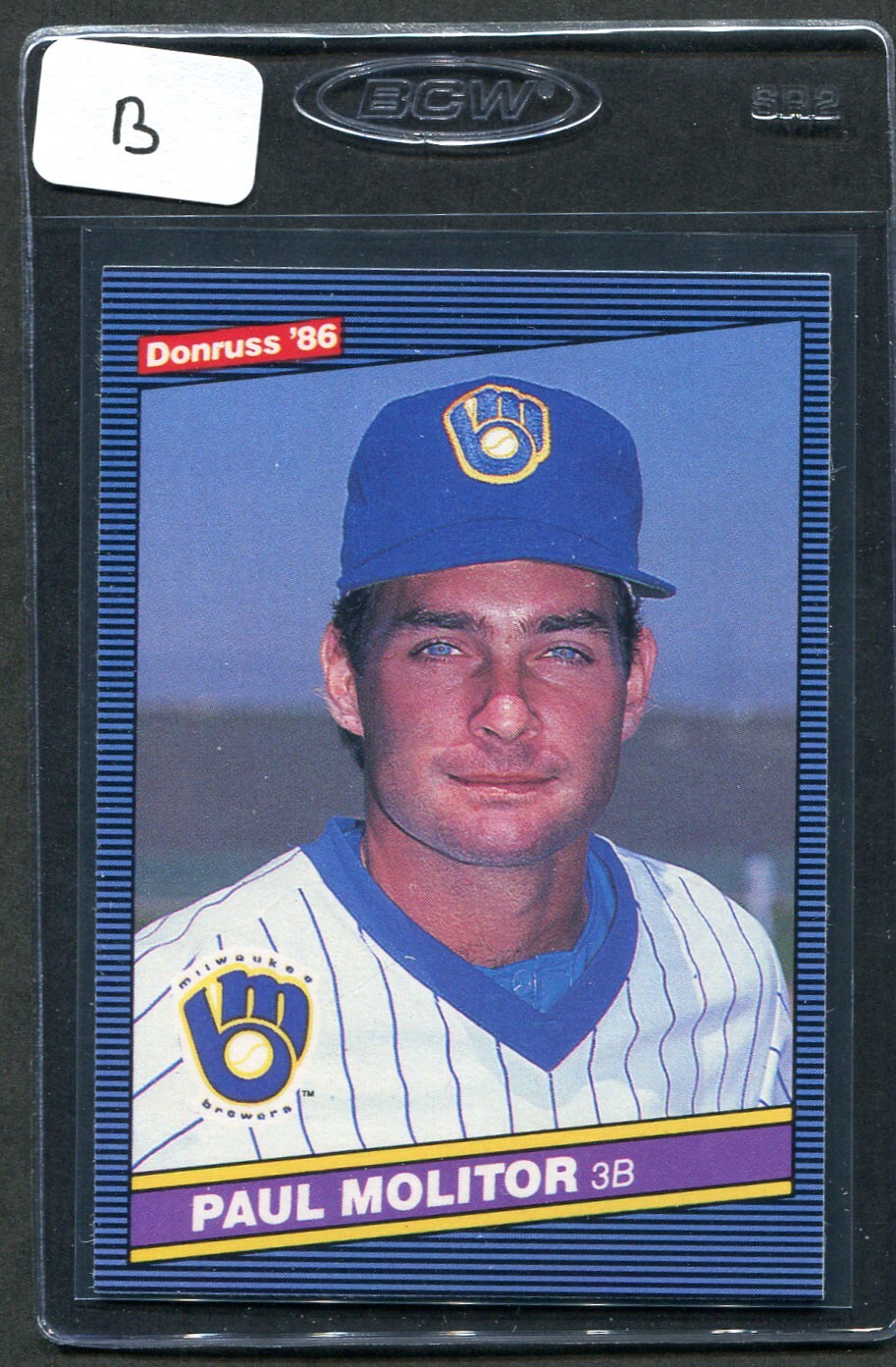 1986 Donruss Paul Molitor #124 Milwaukee Brewers NM-MT Condition