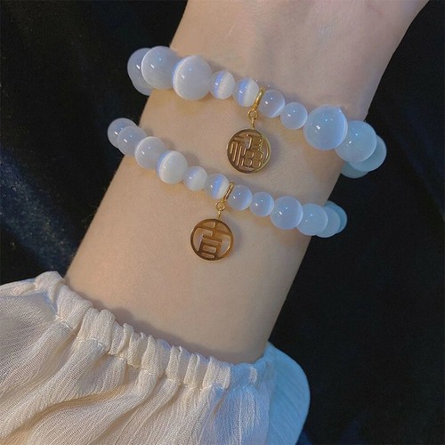 Exquisite Crystal Bracelets For Women Cute Star Moon Opal Zircon Bracelet - Picture 2 of 22