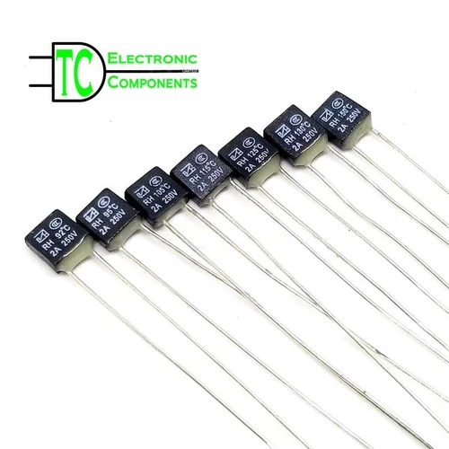 RH Thermal fuse 2 Amp  250V square  92 degrees to 150 degrees