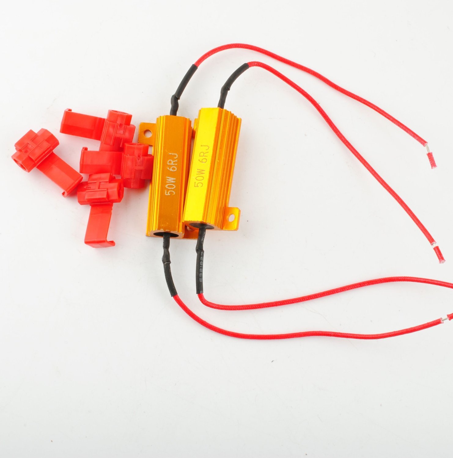 2x Load Resistor Fix LED Bulb Fast Flash Turn Signal Blink OBC - Foto 2