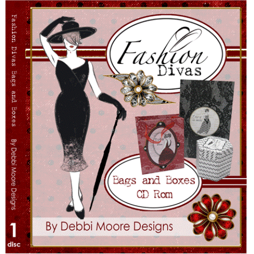 1 x Debbi Moore Designs Fashion Divas Taschen & Boxen CD Rom (294814) - Bild 2 von 3