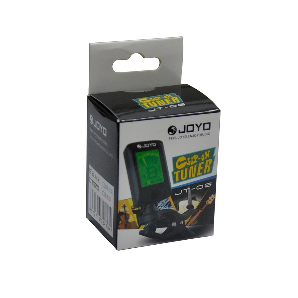 Lote de 5 piezas JOYO JT-06 Sintonizador con Clip 360 Grados Rotación Libre Multifunción Foto 2 de 4
