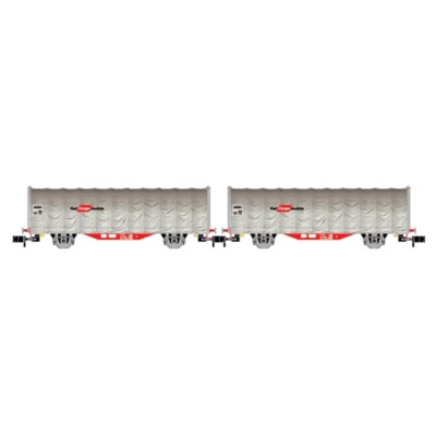 Arnold N HN 6697 - ÖBB, 2-tlg. Set zweiachsiger Schiebeplanenwagen Kils  Neuware