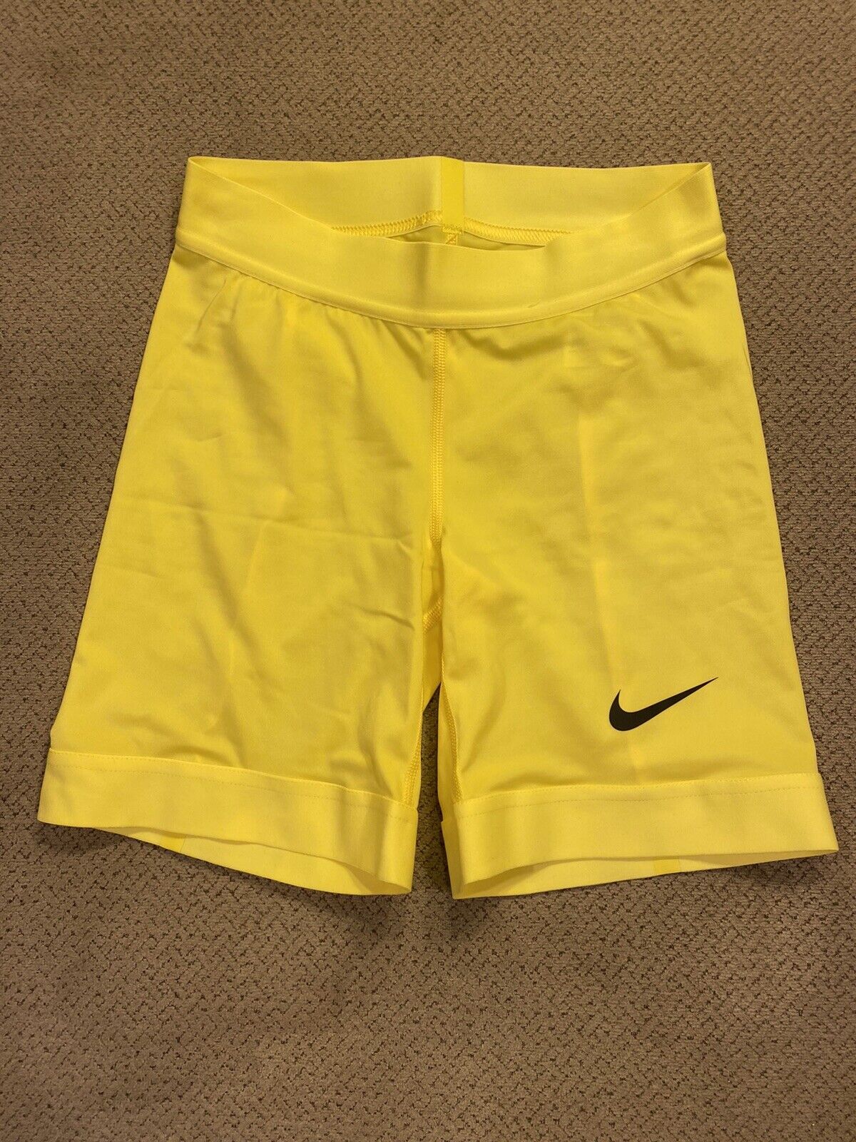 nike pro combat shorts yellow