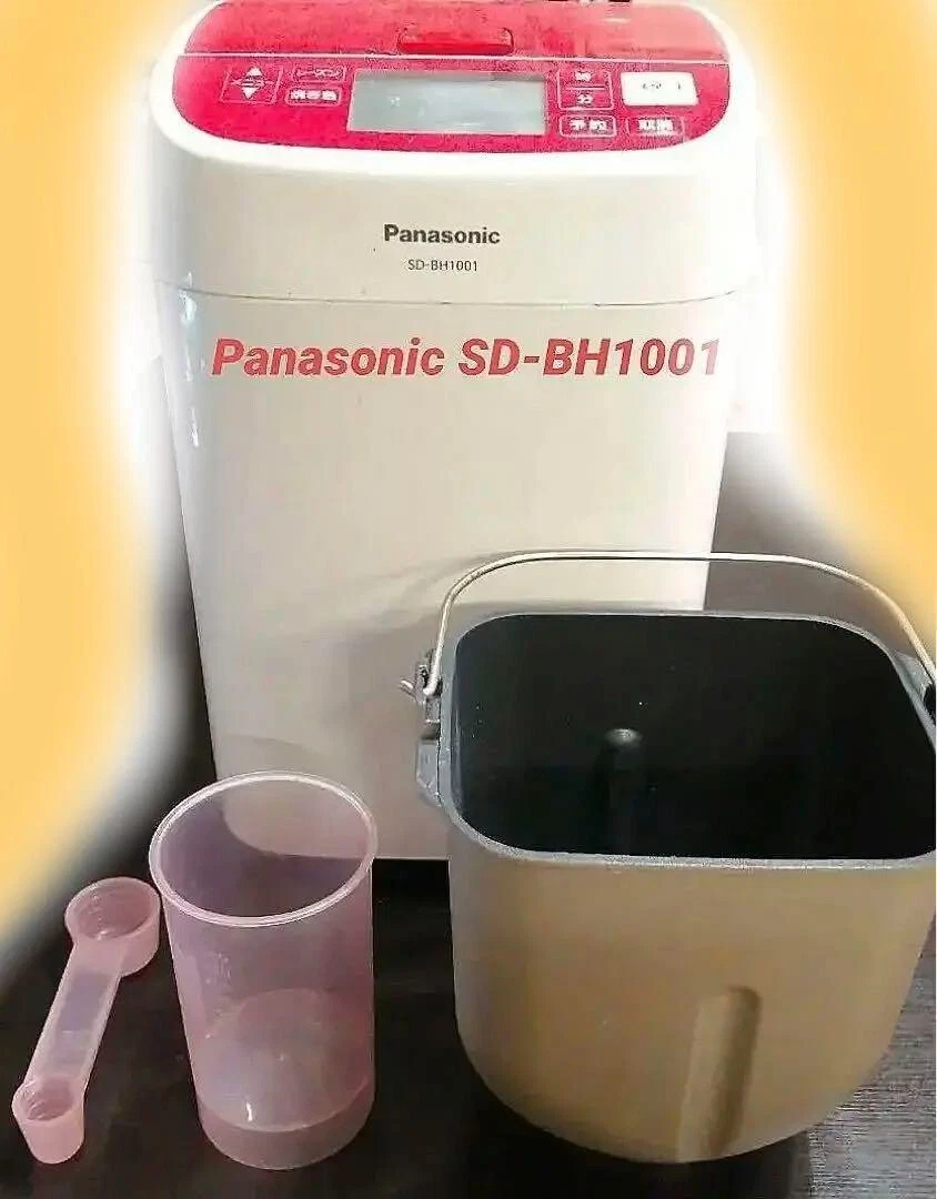 Panasonic Bread Maker Home Bakery Loaf Type Red Sd-bh1001-r USED JAPAN