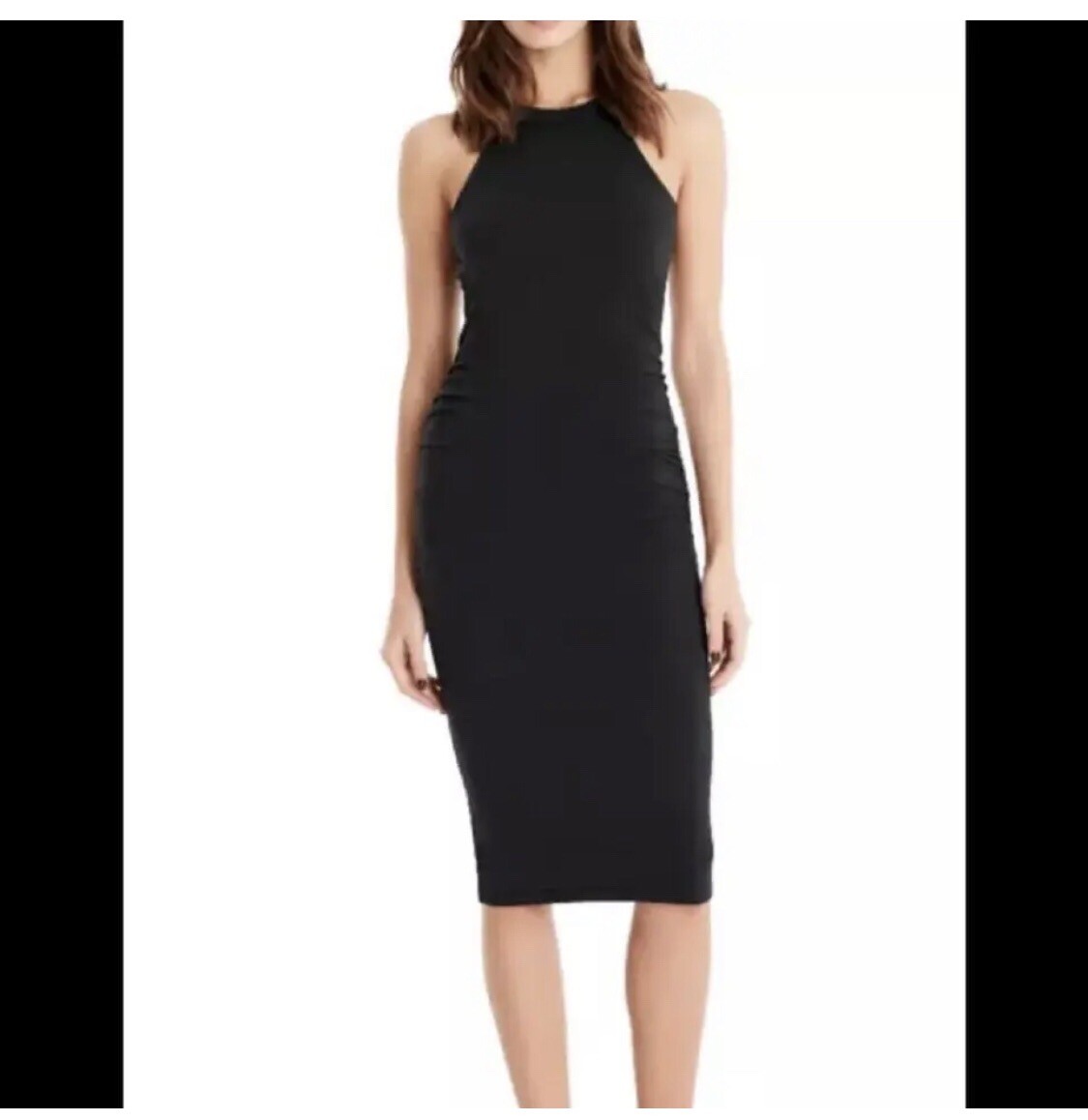 Michael Stars Dresses | Revolve Michael Stars Black Halter Midi Dress Racerback Ruched Sf1072 | Color: Black | Size: Xl | Emccaig's Closet Michael Stars Dresses | Revolve Michael Stars Black Halter Midi Dress Racerback Ruched Sf1072 | Color: Black | Size: Xl | Emccaig's Closet
