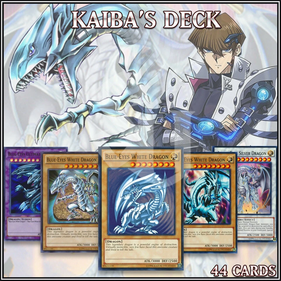 KAIBA'S BLUE-EYES DECK 44 | Ultimate Dragon White Dragon Alternate Azure YuGiOh - Image 2 of 2