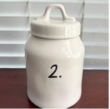 New Rae Dunn Artisan Collection No 2 Canister Storage Jar New Rae Dunn