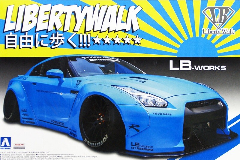 Aoshima 1/24 Scale Liberty Walk(09) Model Car Kit LB Works
