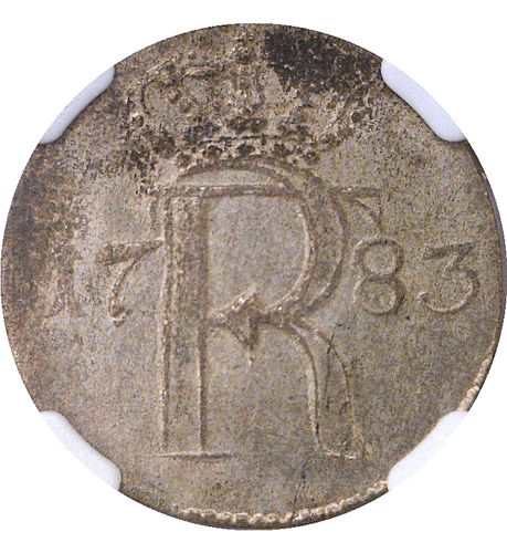 1783 A Germany Prussia 1/24th Thaler Friedrich II (The Great) KM# 296 NGC MS 63 - Picture 2 of 5