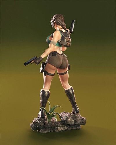1/6 1/8 Lara Croft 3D print Figure Model Kit Unpainted Unassembled Garage Kit - Picture 5 of 14