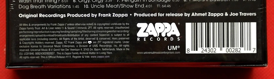 ZAPPA / MOTHERS - THE ROXY PERFORMANCES - BOX SET - 7x CD - EU - 2018 - SEALED - Bild 3 von 4