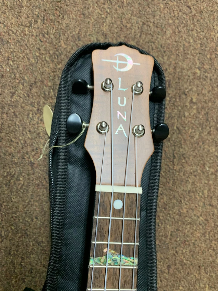 LUNA High Tide Soprano KOA acoustic electric UKULELE new UKE w/ Gig Bag - Image 4 of 4