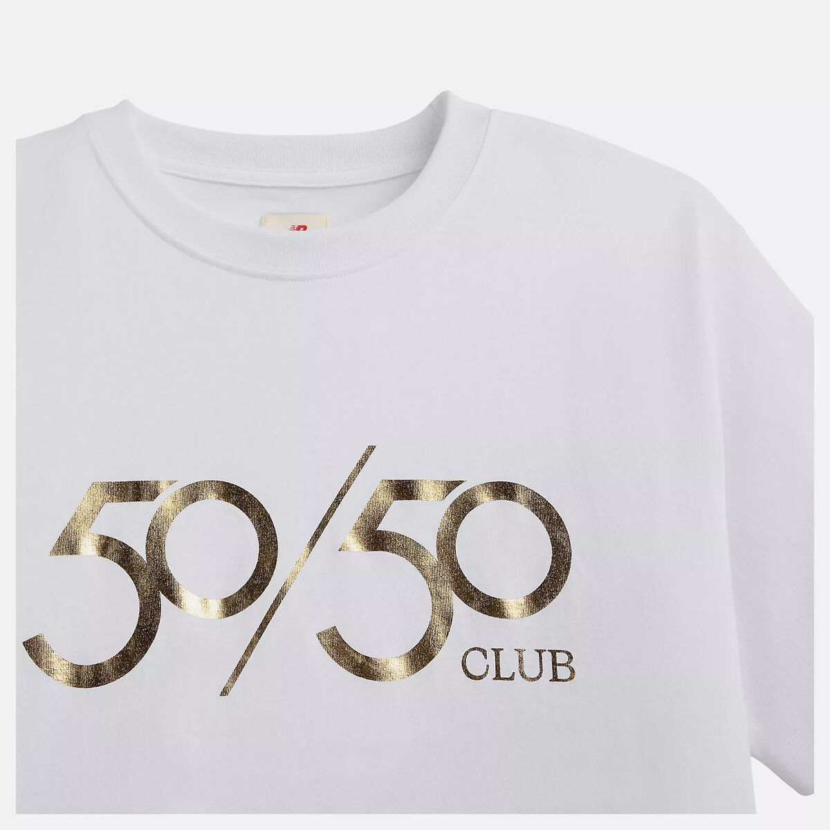 New Balance White/Gold Shohei Ohtani 50/50 Club Tee T-Shirt New Balance White/Gold Shohei Ohtani 50/50 Club Tee T-Shirt