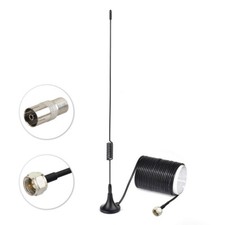 Indoor DAB FM Digital Radio Stereo HiFi F Type Plug Magnetic Base Aerial Antenna